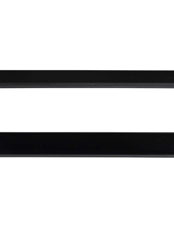 HOUSE NORDIC Vita TV-benk, m. hylle - sort melamin og sort stl (100x36)