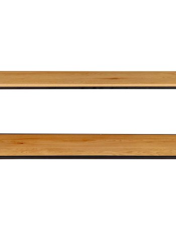 HOUSE NORDIC Vita TV-benk, m. hylle - naturlig melamin og sort stl (100x36)