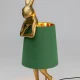 KARE DESIGN Animal Rabbit bordlampe - grnt lin og gull polyresin/stl