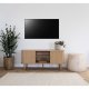 HOUSE NORDIC Nikko TV-benk - TV-benk, 2 drer, natur<br>113x40x52 cm