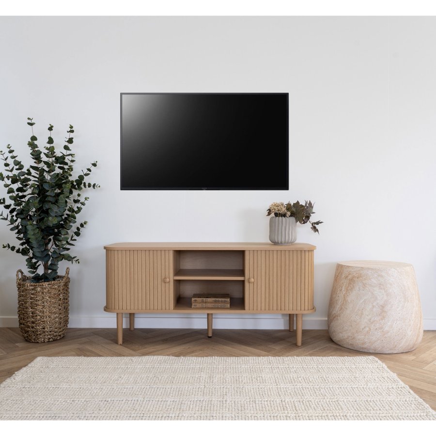 HOUSE NORDIC Nikko TV-benk - TV-benk, 2 drer, natur<br>113x40x52 cm