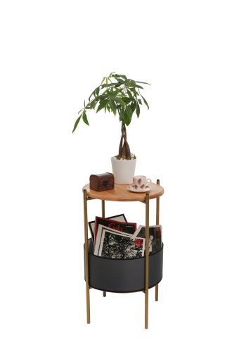 NORDVÄRK 1029 Sidebord, Sort eik