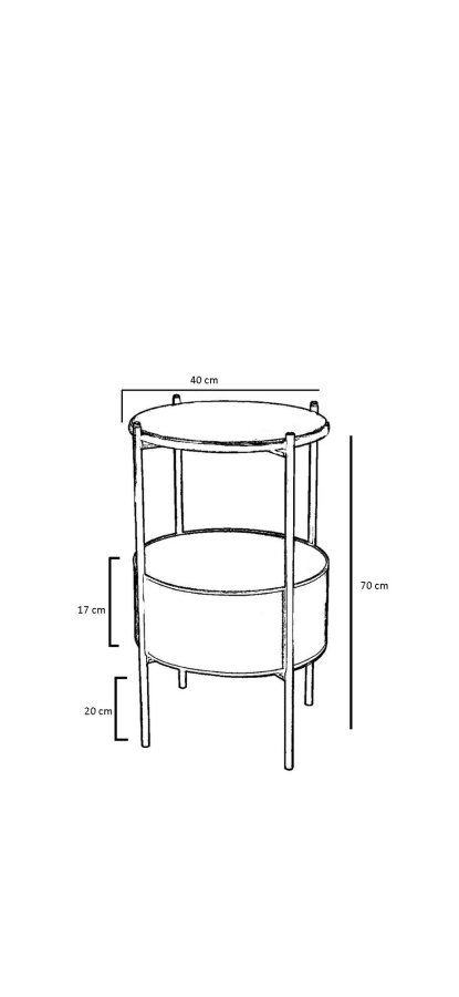 NORDVÄRK 1029 Sidebord, Sort eik