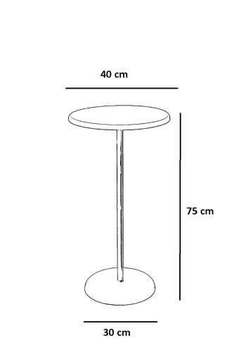 NORDVÄRK 1032 Sidebord, sort eik