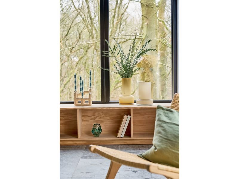 VILLA COLLECTION Heather lysestake, for 4 kronlys - ekte polyresin (21x21)