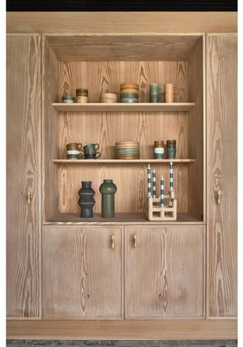 VILLA COLLECTION Heather lysestake, for 4 kronlys - ekte polyresin (21x21)