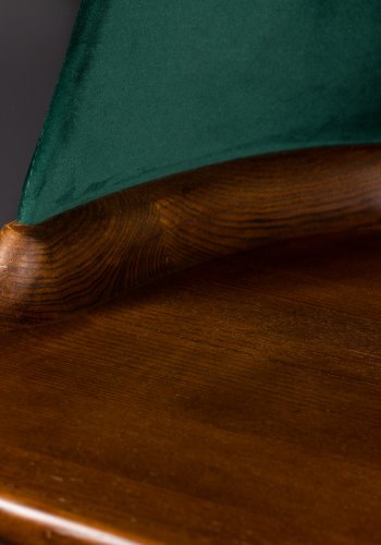 DUTCHBONE Finn Schreibtisch, rechteckig – Polyester und braunes Eschenholz (110 x 57)