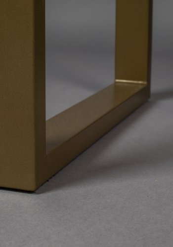 DUTCHBONE Volan konsollbord, m. 2 skuffer - brunt mangotre og messingjern (140x50)