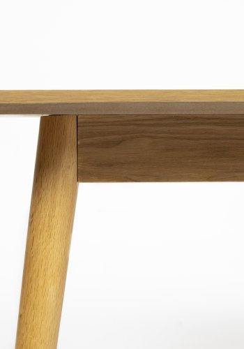 WHITE LABEL LIVING Fabio fiskebeinskonsollbord, rektangulrt - naturlig eikefiner og eiketre (120X40)