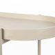 WHITE LABEL LIVING Amaya konsollbord, m. 1 hylle - beige MDF/metall (85x39)