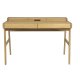 ZUIVER Kaat skrivebord, m. 2 skuffer - naturlig eikefiner og asketre (120x70)