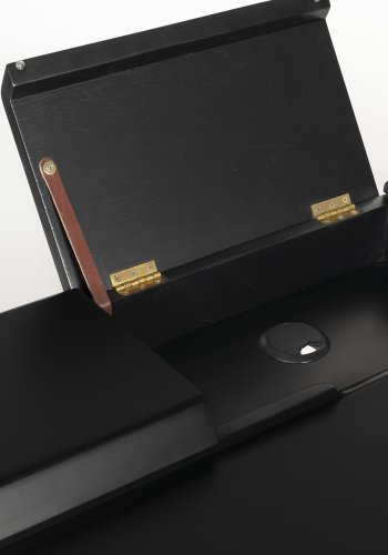 ZUIVER Kaat skrivebord, m. 2 skuffer - svart eikefiner og ask (120x70)