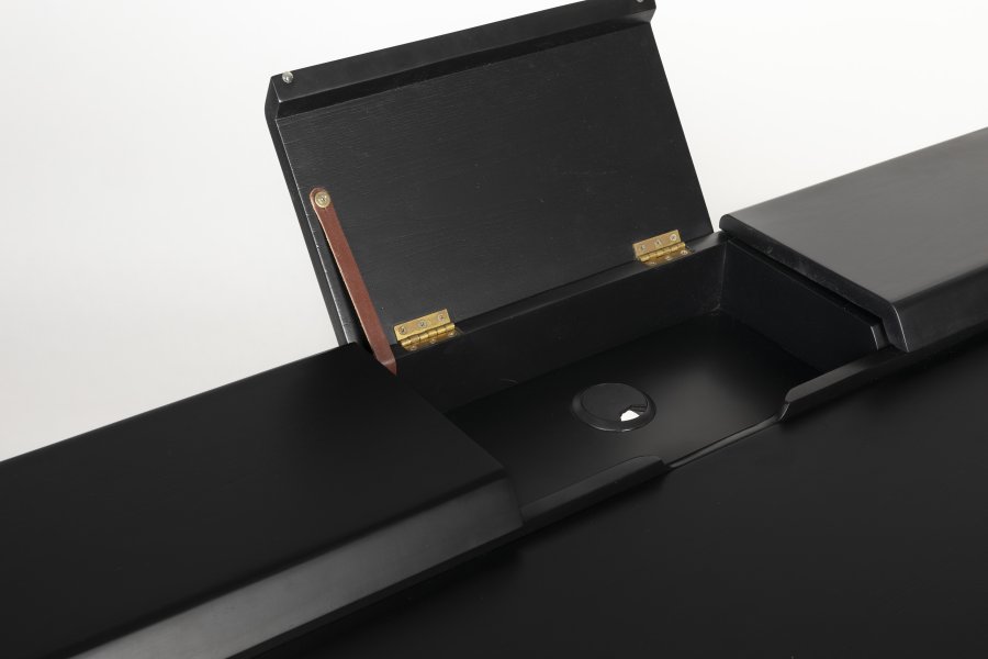 ZUIVER Kaat skrivebord, m. 2 skuffer - svart eikefiner og ask (120x70)