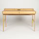 ZUIVER Kaat skrivebord, m. 2 skuffer - naturlig eikefiner og asketre (120x70)