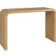 ZUIVER Brave konsollbord, rektangulrt - naturlig eikefiner og gummitre (128x38)