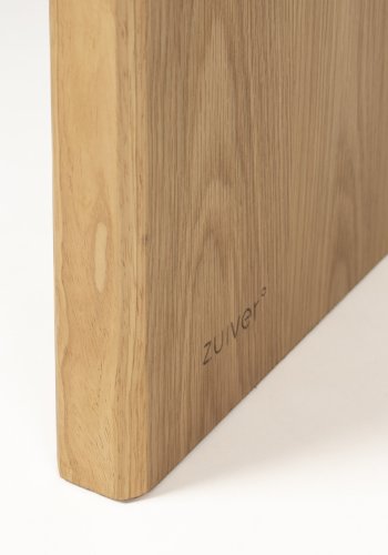 ZUIVER Brave konsollbord, rektangulrt - naturlig eikefiner og gummitre (128x38)