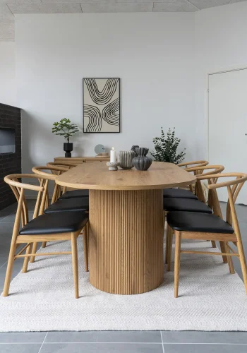 HOUSE NORDIC Spisebord, naturlig100x210x75 cm