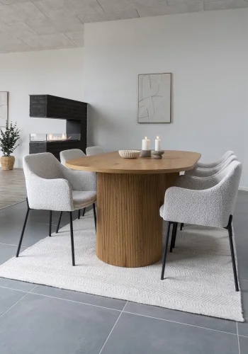 HOUSE NORDIC Spisebord, naturlig100x210x75 cm