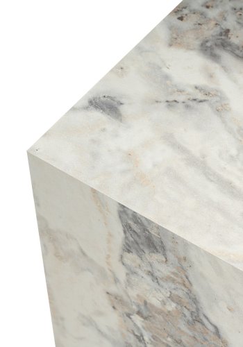 NORDVÄRK Fressia sidebord, firkantet - Fressia marmor melamin (sett med 2)