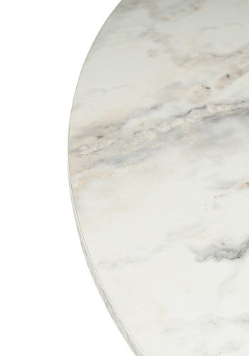 NORDVRK Nova salongbord, rundt - Fressia marmor melamin (80)