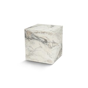 NORDVÄRK Fressia sidebord, kvadratisk - Fressia marmor melamin (45x45)