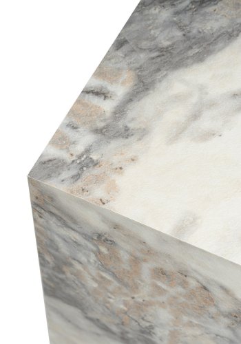 NORDVÄRK Fressia sidebord, firkantet - Fressia marmor melamin (45x45)