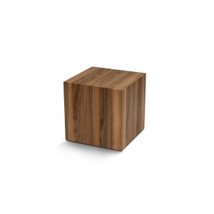 NORDVÄRK Walnut sidebord, kvadratisk - valnd melamin (45x45)