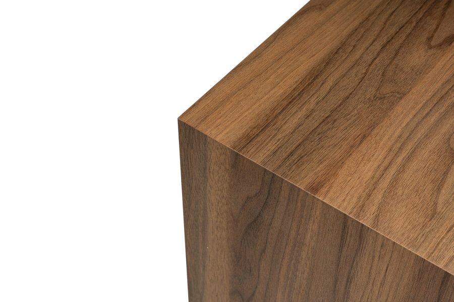 NORDVÄRK Sidebord i valntt, firkantet - valnttmelamin (45x45)