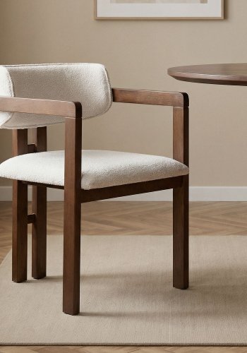 NORDV�RK TOSCANA - Vit, M�rk Valn�tsstol