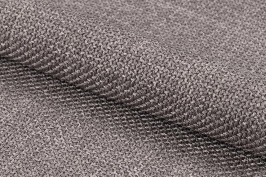 ACT NORDIC Flynn Barhocker, mit Rückenlehne, Drehfunktion, Gaskartusche, Fußstütze – graubrauner Stoff und schwarzer Stahl