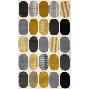 TEPPI HE679 Hall-teppe, rektangulrt - flerfarget polypropylen (80x150)