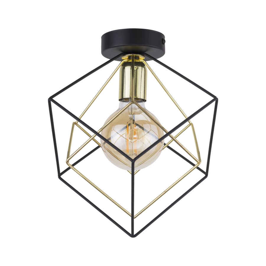 TK Alambre taklampe - gull og sort stl