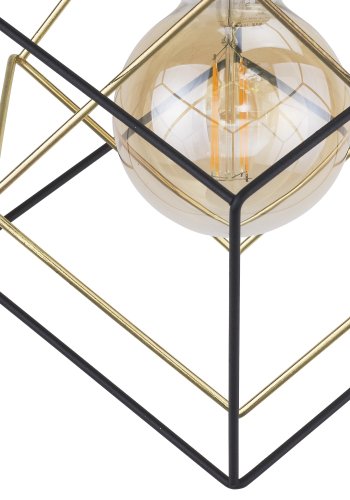 TK Alambre taklampe - gull og sort stl