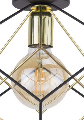 TK Alambre taklampe - gull og sort stl