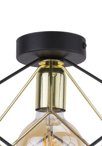 TK Alambre taklampe - gull og sort stl