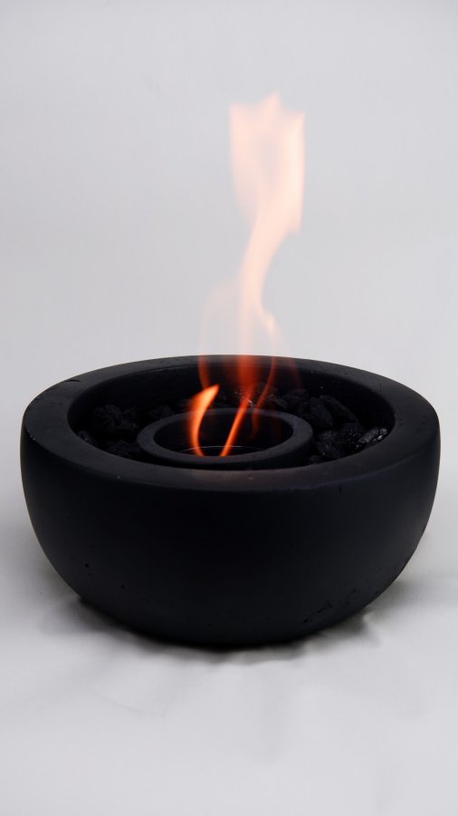 NORDVRK T? erra - Svarta dekorativa betongtillbehr, svart