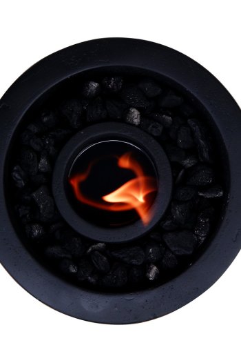 NORDVRK T? erra - Svarta dekorativa betongtillbehr, svart