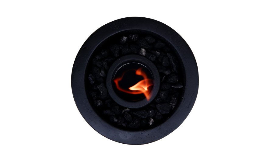 NORDVRK T? erra - Svarta dekorativa betongtillbehr, svart