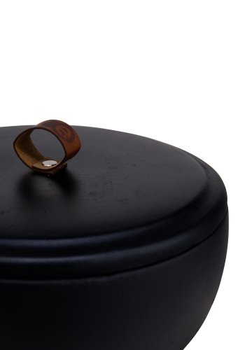 NORDVRK T? erra - Svarta dekorativa betongtillbehr, svart