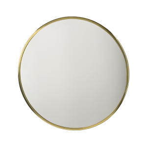 VILLA COLLECTION Vardo vgspejl, rund - spejlglas og messing jern(80)