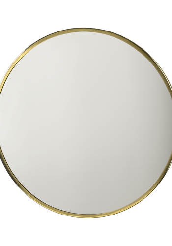 VILLA COLLECTION Vardo vgspejl, rund - spejlglas og messing jern(80)