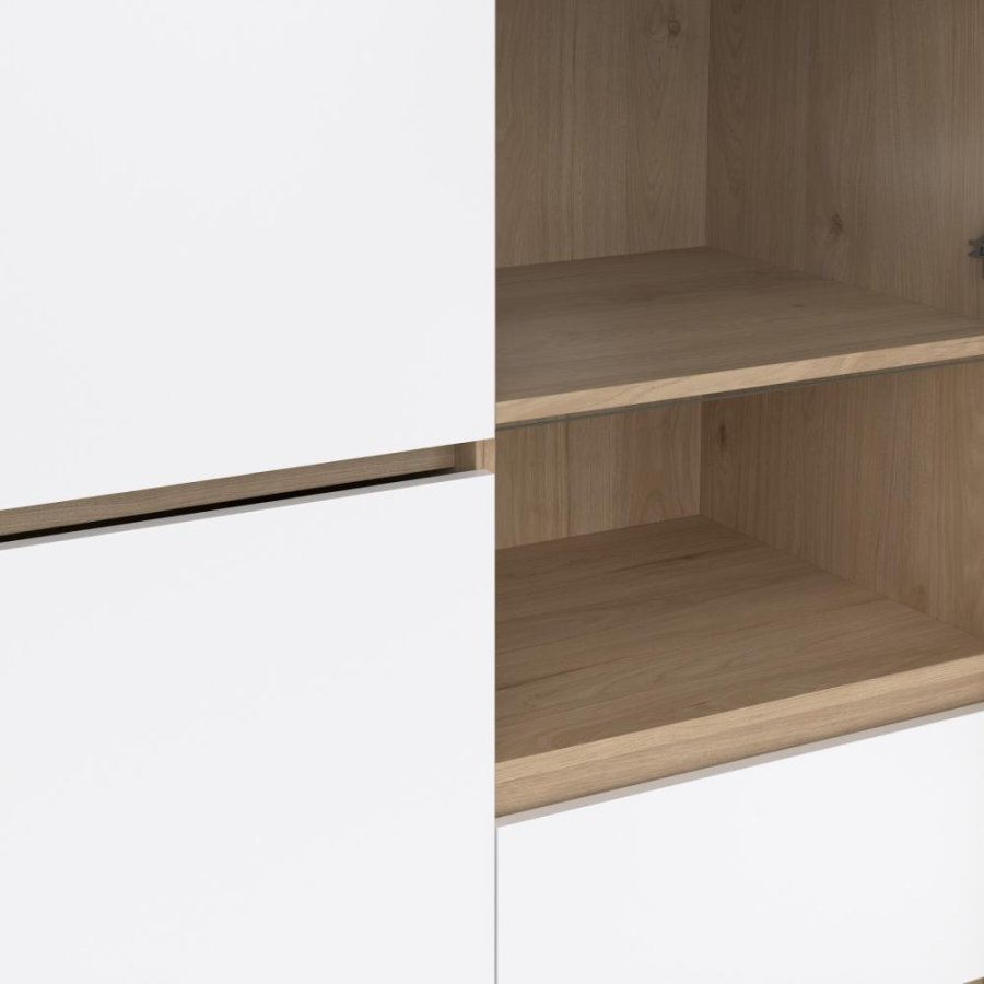 TVILUM Next Vitrine 1 Tür + 1 Glastür + 2 Schubladen