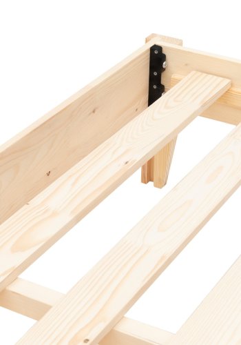 NORDVRK Galaksi 200 sengestamme, med ribbebunn - naturlig gran og furu (90x200)