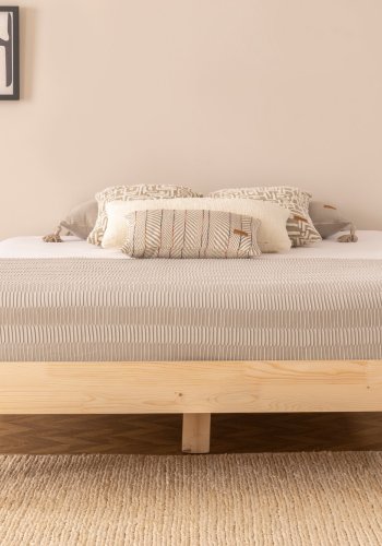 NORDVRK Galaksi 120 sengeramme, med ribbebunn - naturlig gran og furu (120x200)