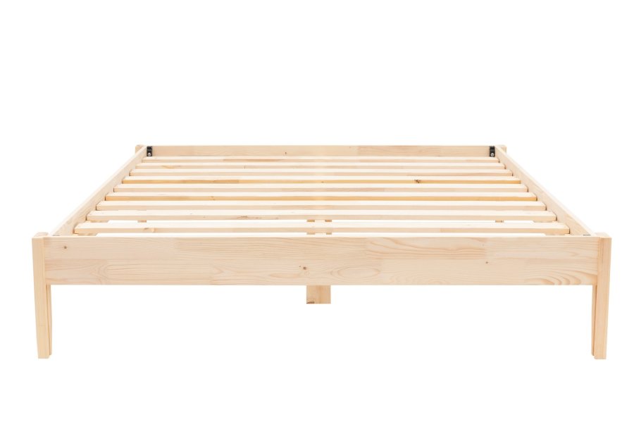 NORDVRK Galaksi v2 sengeramme, med ribbebunn - naturlig gran og furu (140x200)