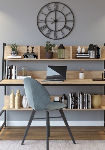 NORDVRK Arbeidsbord i jern, eik