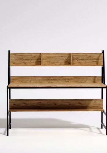 NORDVRK Arbeidsbord i jern, eik