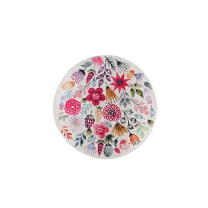 TEPPI Dreneringsteppe, m mnster, rundt - flerfarget polyester (140)