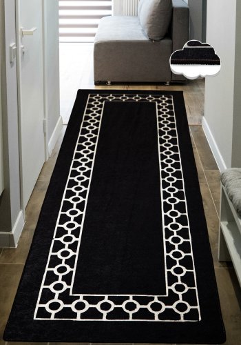 TEPPI Bague Hall gulvtppe, m. mnster, rektangulr - multifarvet polyester (80x200)