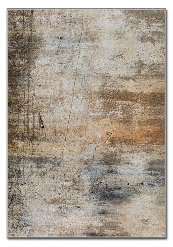 TEPPI ASR gulvtppe, m. mnster, rektangulr - multifarvet polyester (160x230)